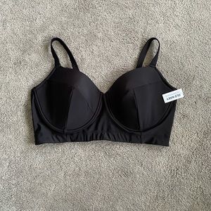 Old Navy Underwire Longline Swim Top